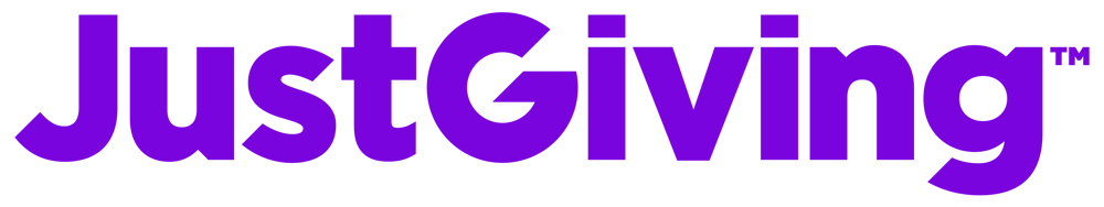JustGiving logo in a vivid purple.