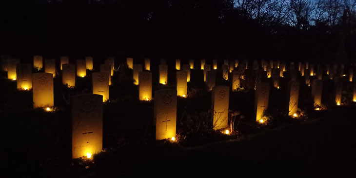 Candlelit Ceremony at Harrogate Stonefall Cemetery